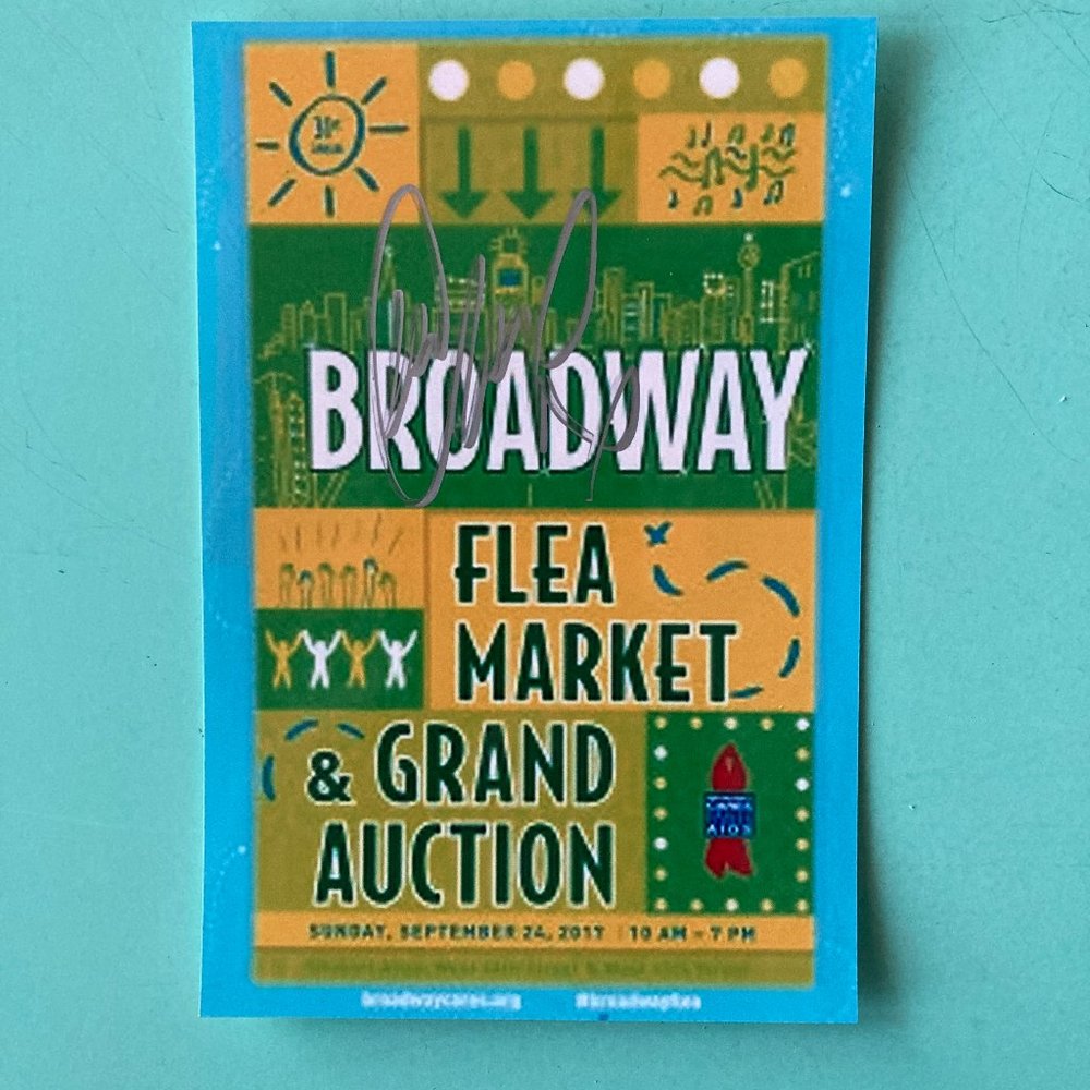 Eva Noblezada Signed Photo 4”X6 Picture Of The Broadway Flea Market Poster 2017